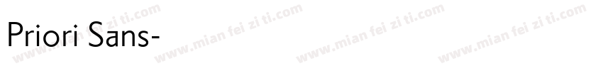 Priori Sans字体转换